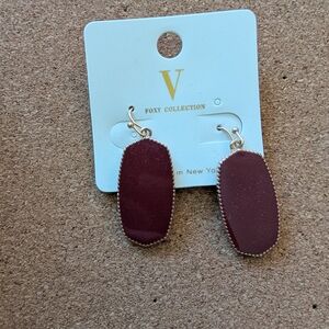 Burgundy Earrings